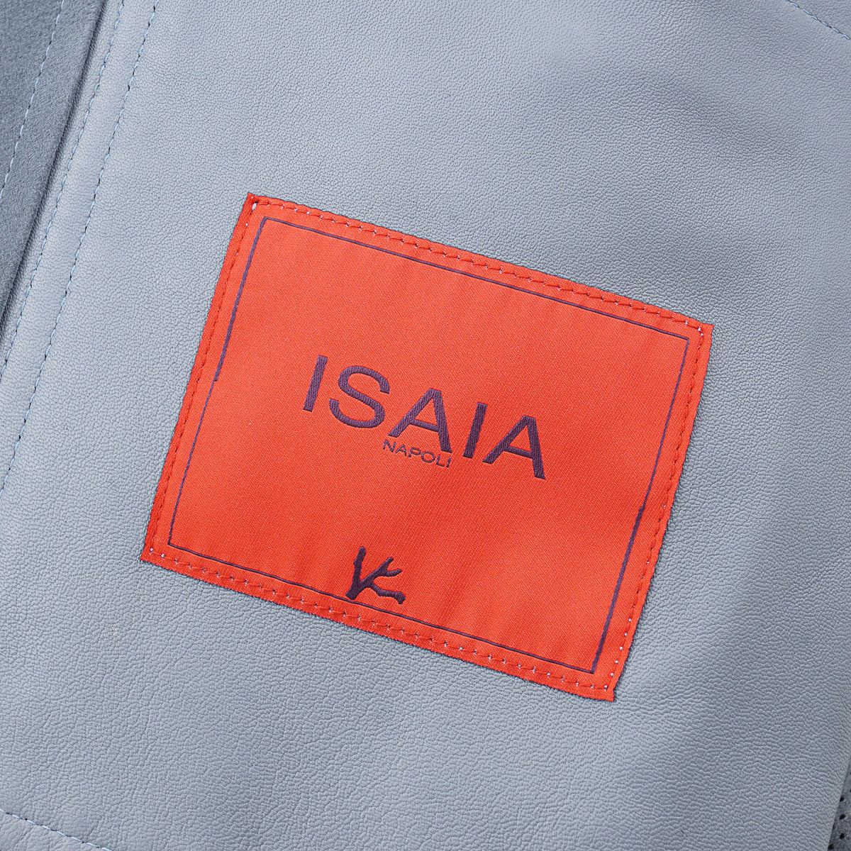 Isaia Lamb Suede Leather Coach Jacket