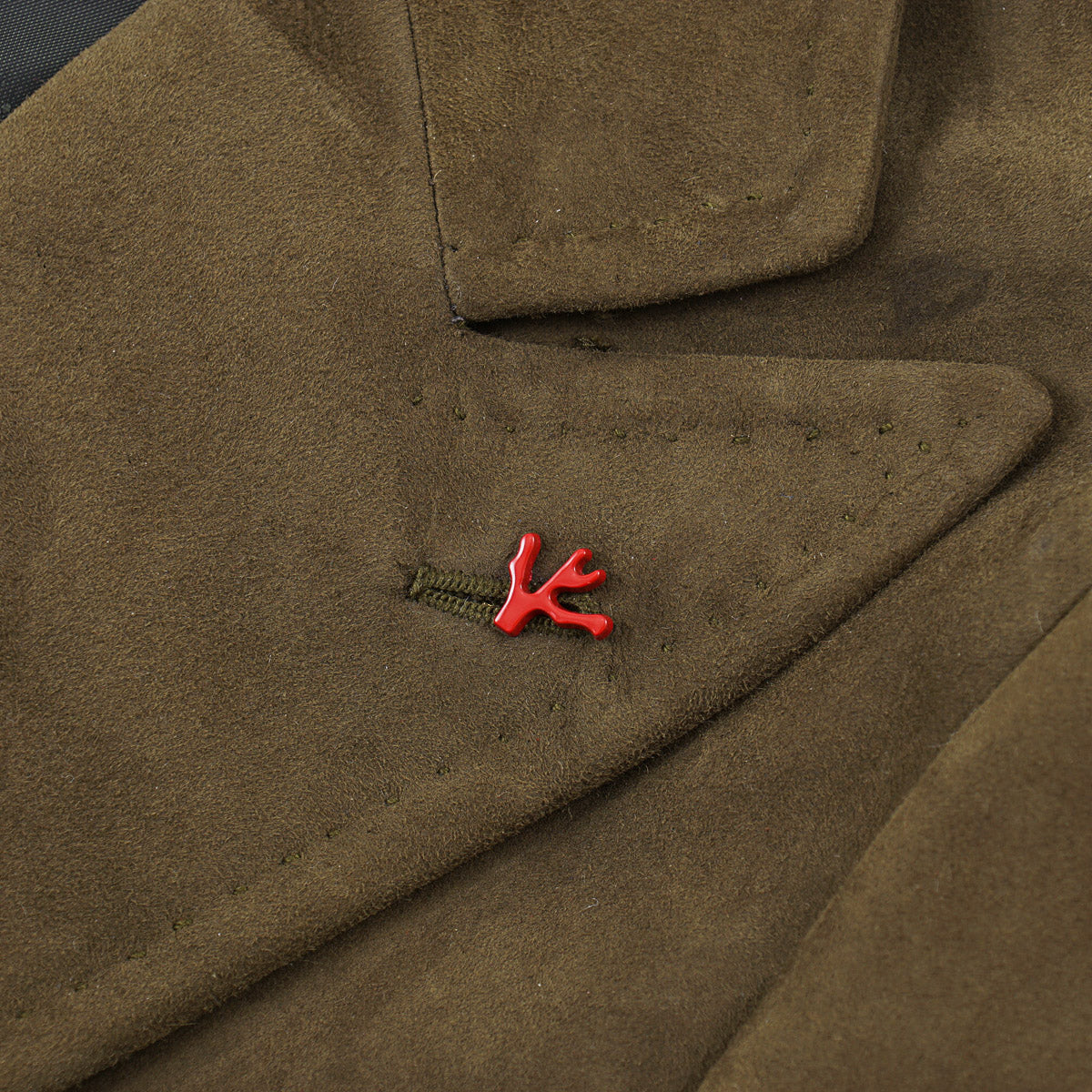 Isaia Soft Lamb Suede Leather Blazer