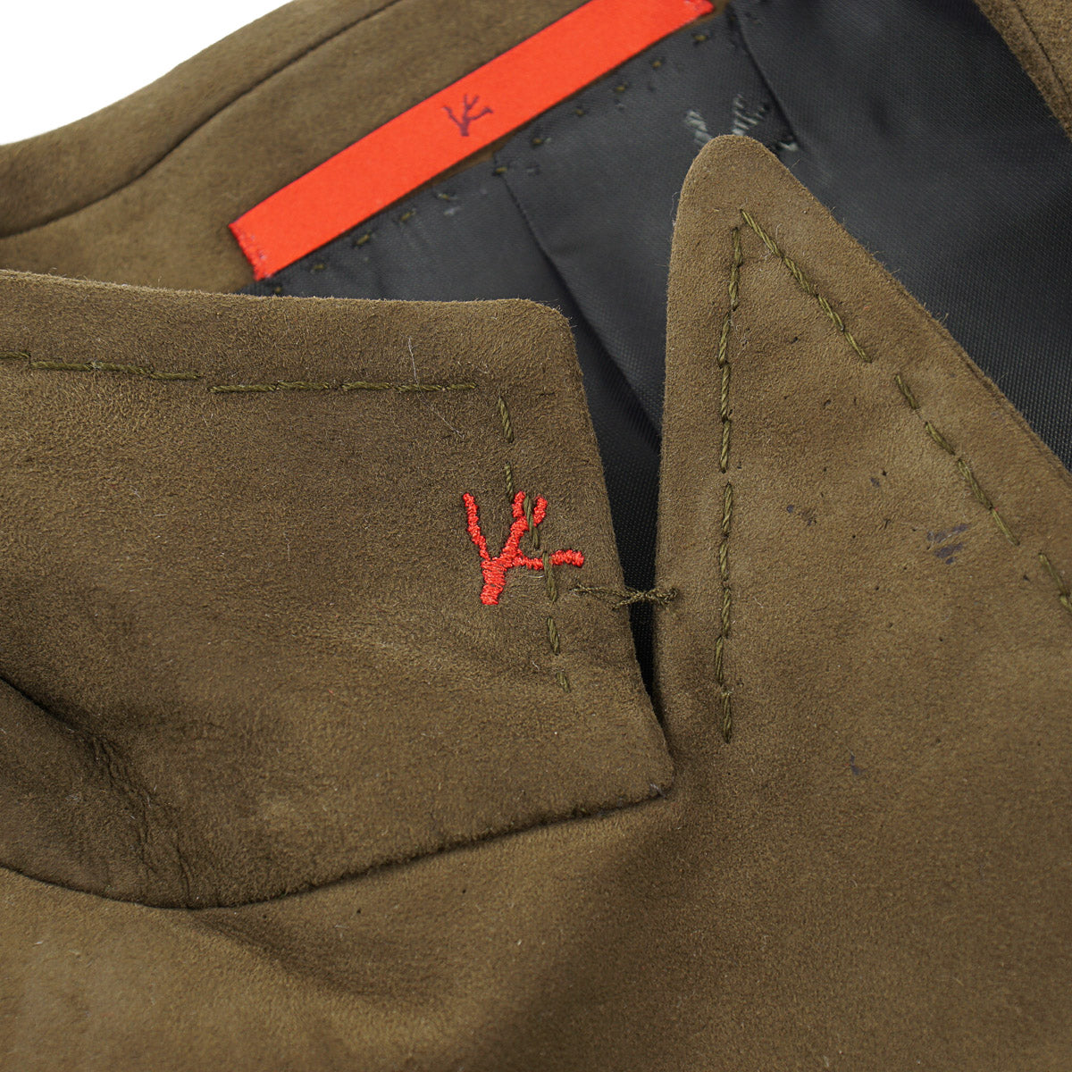 Isaia Soft Lamb Suede Leather Blazer