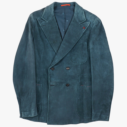 Isaia Soft Lamb Suede Leather Blazer - Top Shelf Apparel