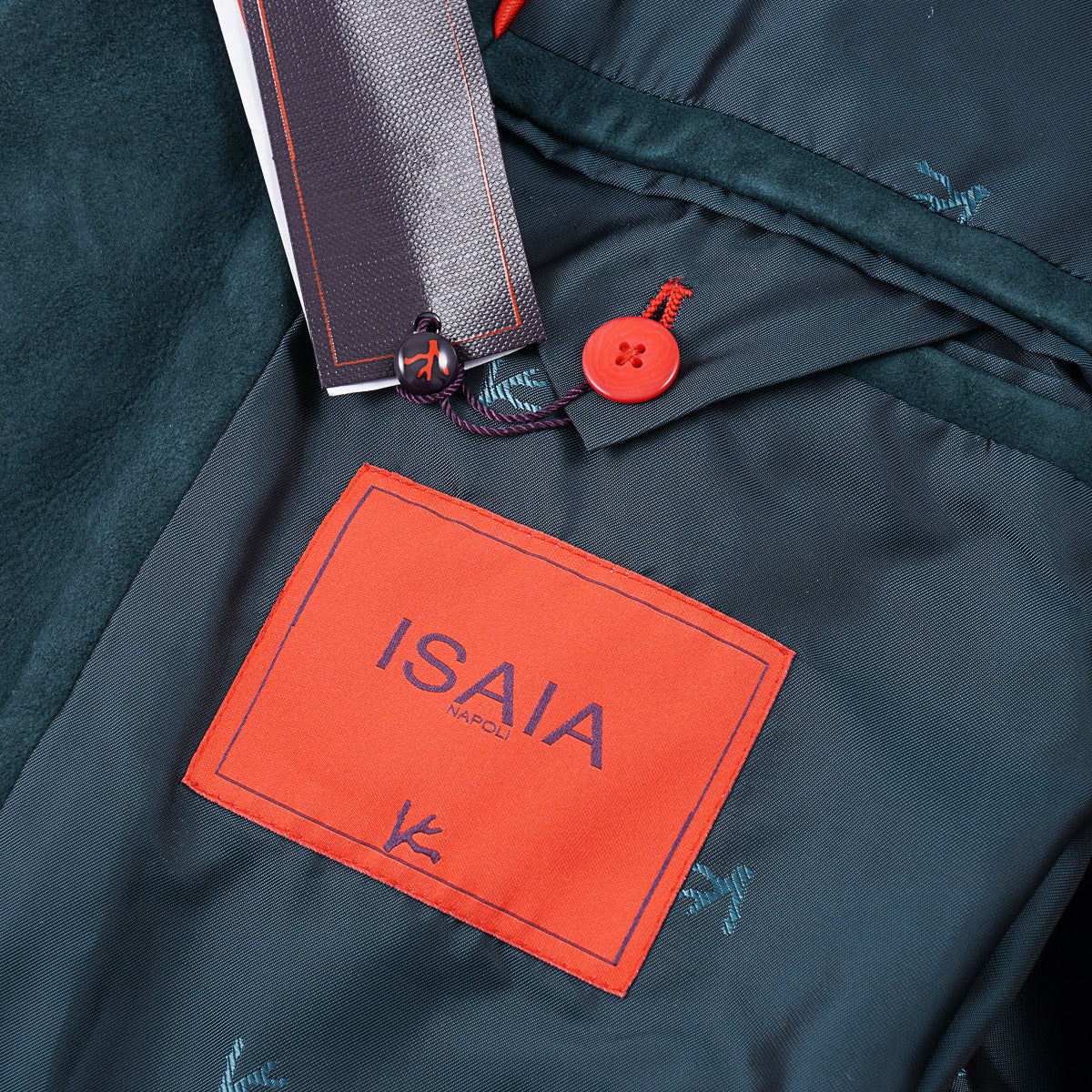 Isaia Soft Lamb Suede Leather Blazer
