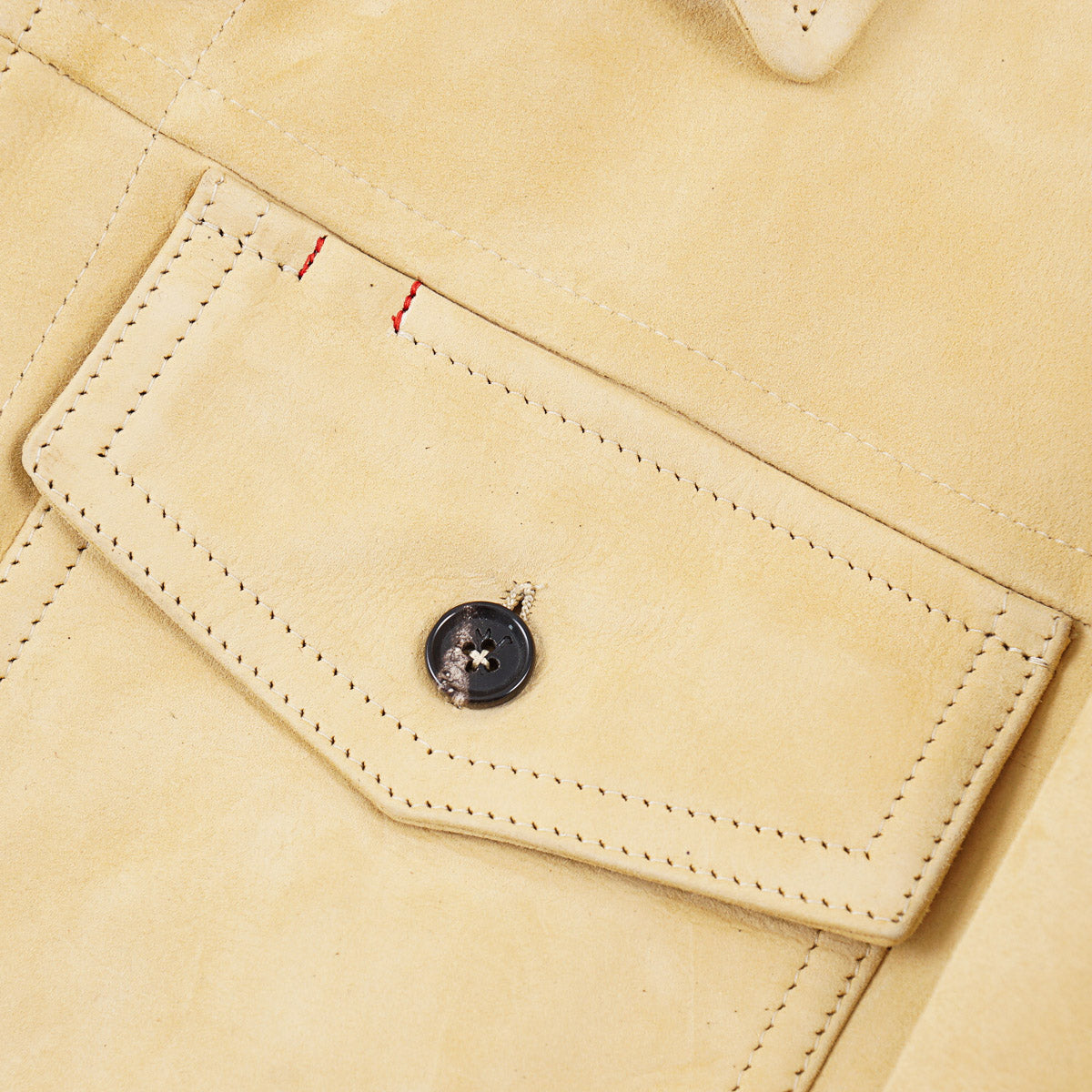 Isaia Lamb Suede Leather Overshirt Jacket