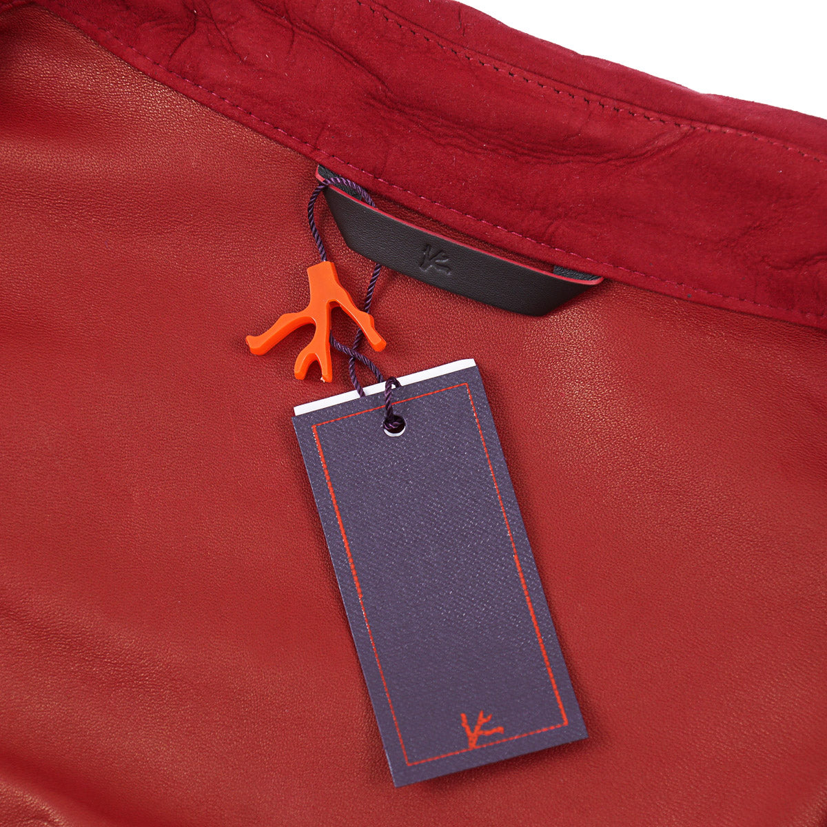 Isaia Lamb Suede Leather Overshirt Jacket