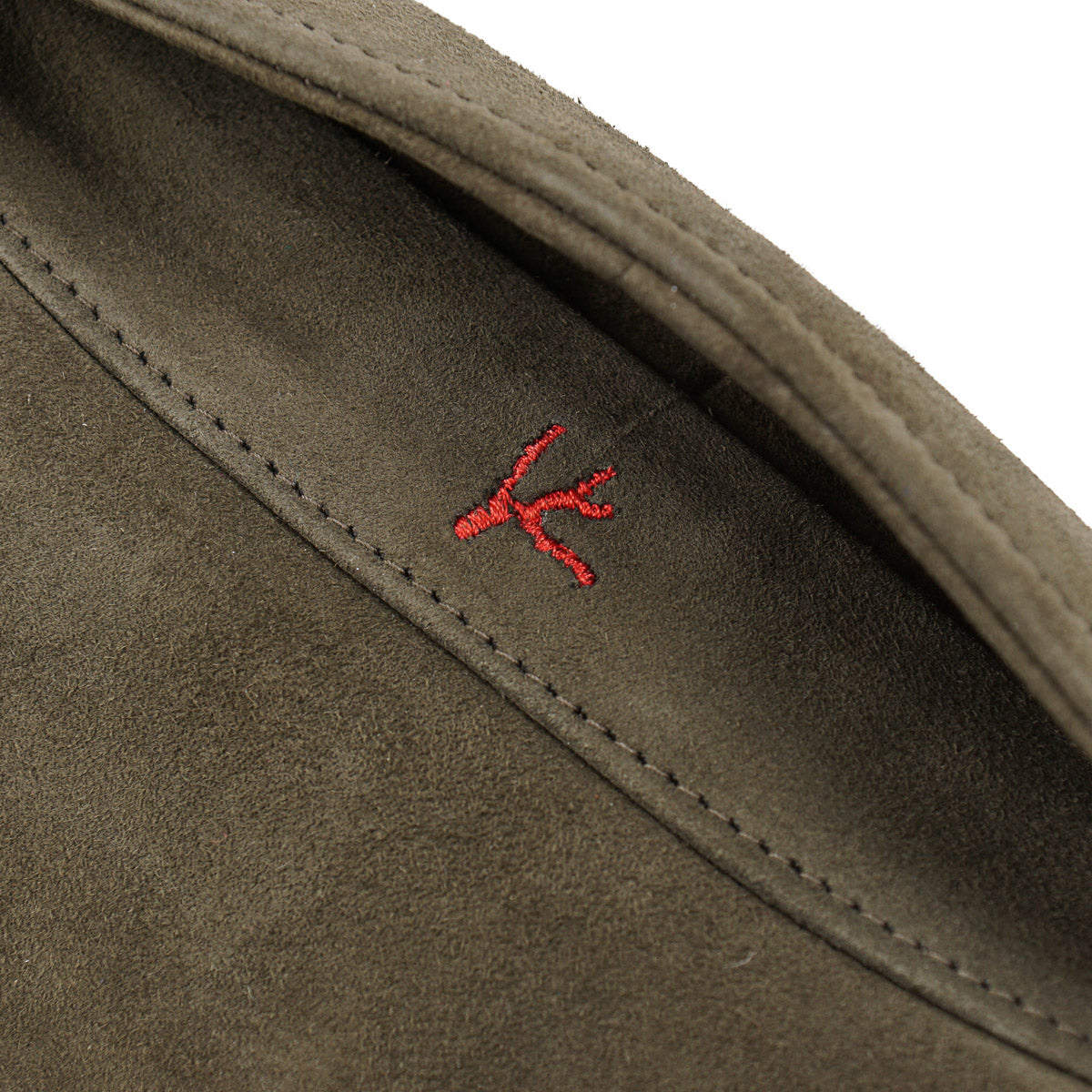 Isaia Lamb Suede Leather Overshirt Jacket
