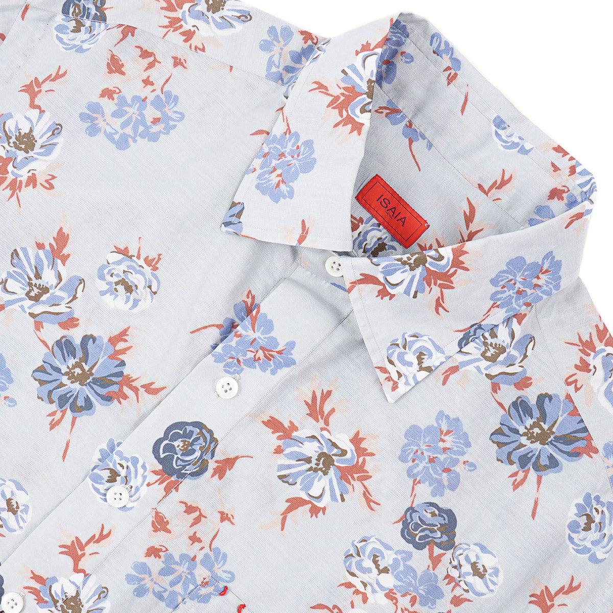Isaia Cotton-Silk Popover Shirt