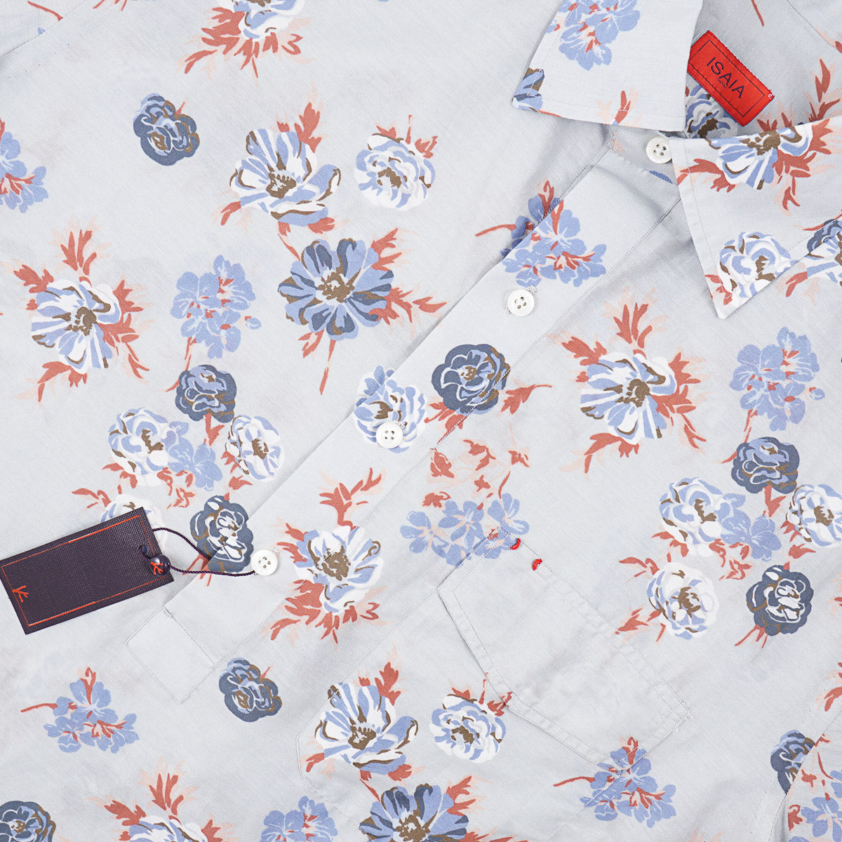 Isaia Cotton-Silk Popover Shirt