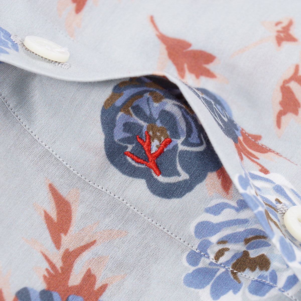 Isaia Cotton-Silk Popover Shirt