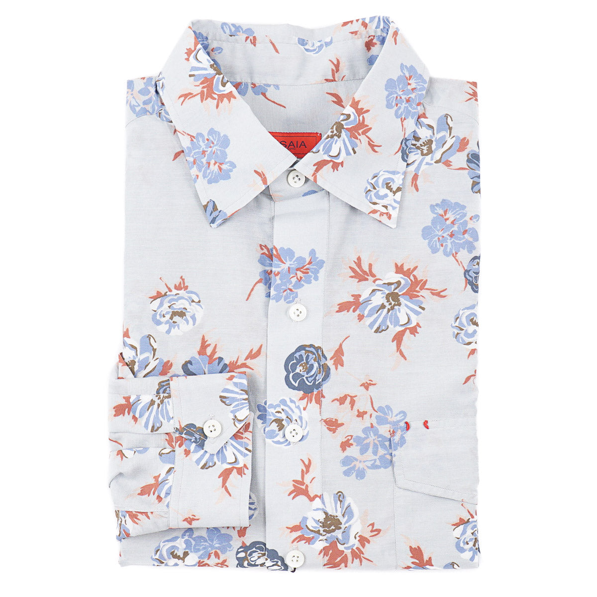Isaia Cotton-Silk Popover Shirt