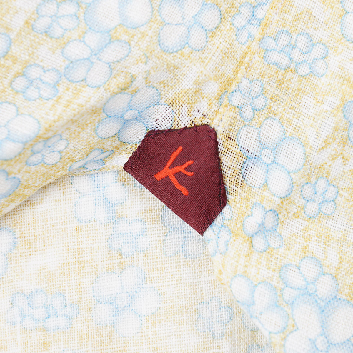 Isaia Printed Linen Sport Shirt