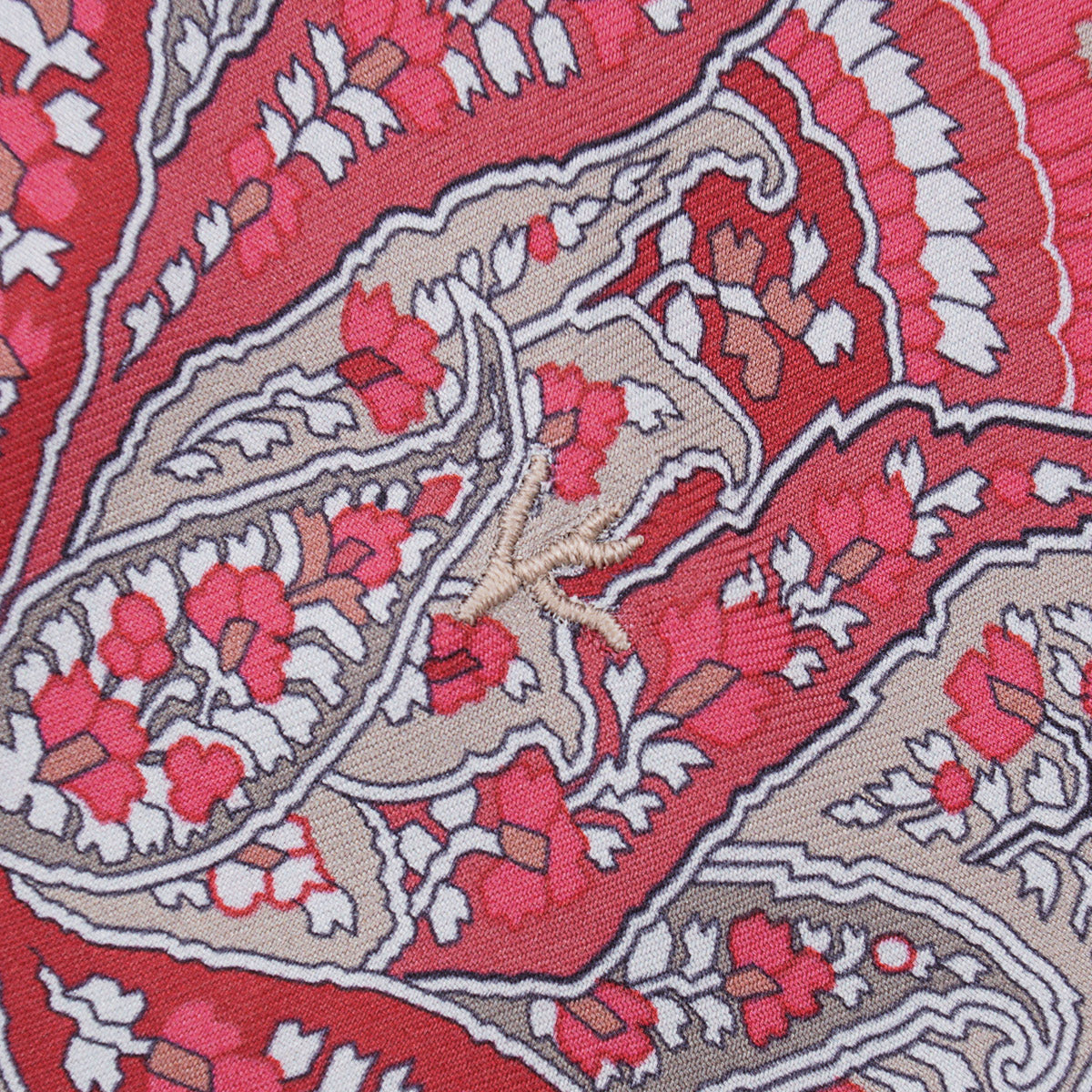Isaia Lightweight Printed Silk Shirt