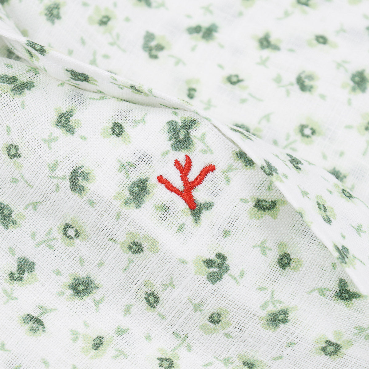 Isaia Short Sleeve Linen Sport Shirt