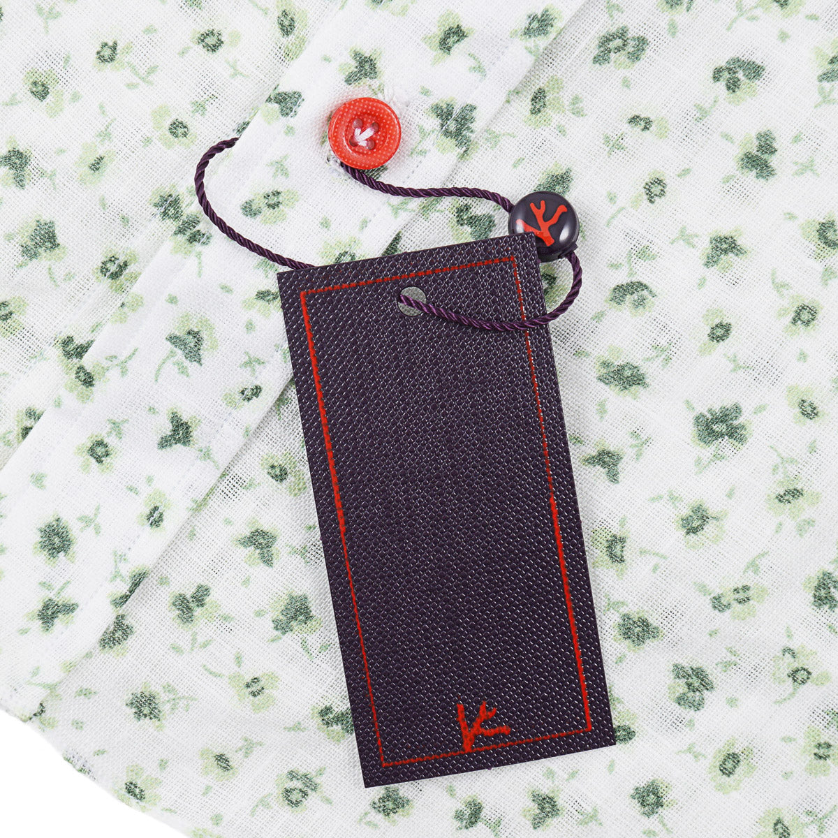 Isaia Short Sleeve Linen Sport Shirt