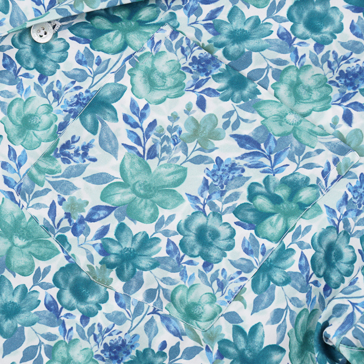 Isaia Lightweight Printed Silk Shirt