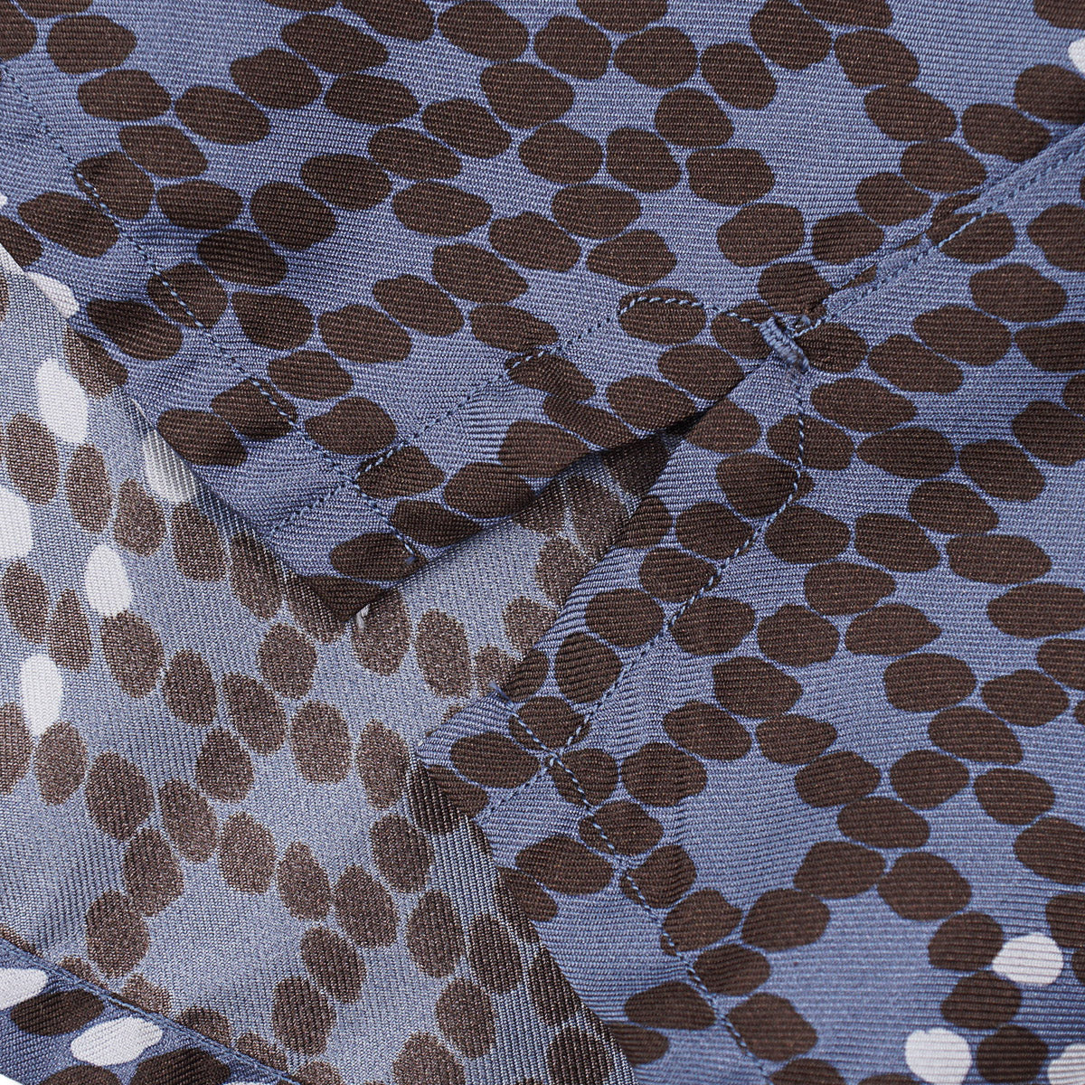 Isaia Lightweight Printed Silk Shirt