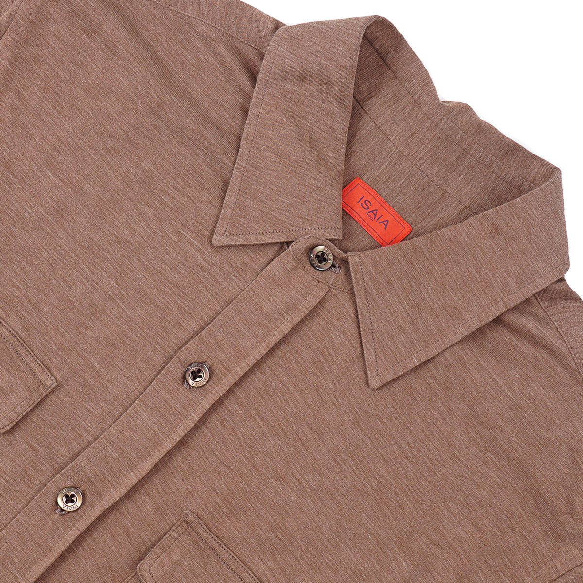 Isaia Jersey Silk-Cotton Shirt