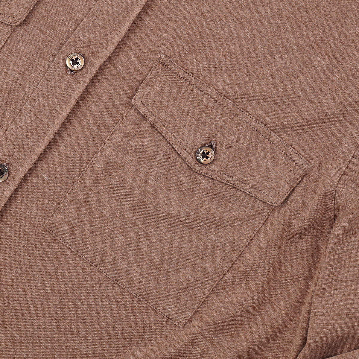 Isaia Jersey Silk-Cotton Shirt
