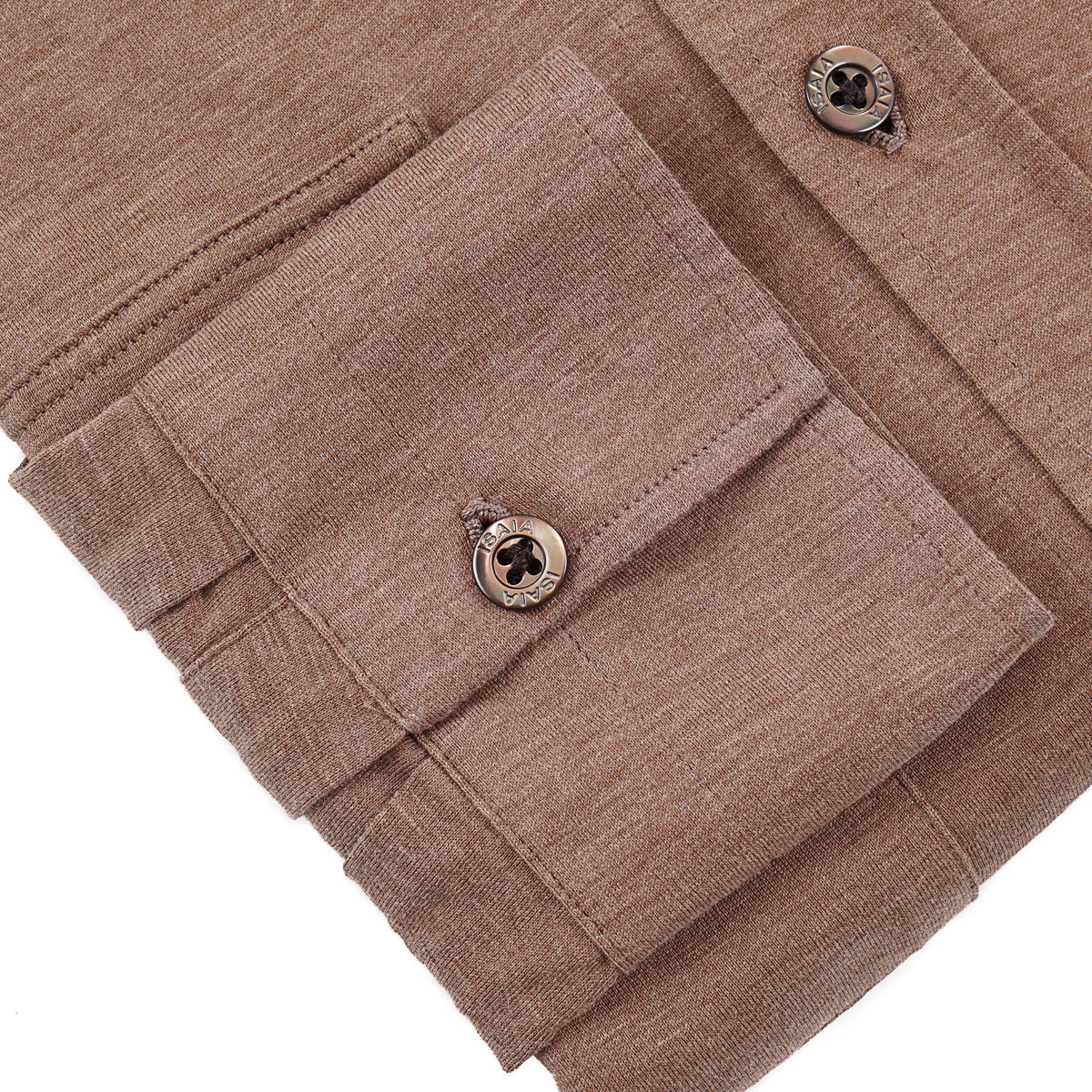 Isaia Jersey Silk-Cotton Shirt
