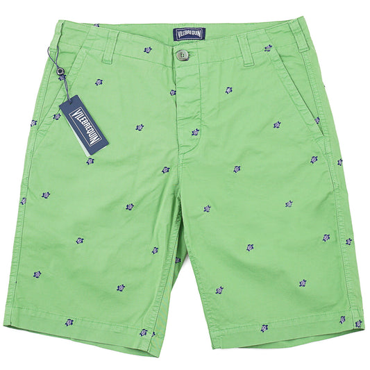 Vilebrequin Embroidered Cotton Bermuda Shorts
