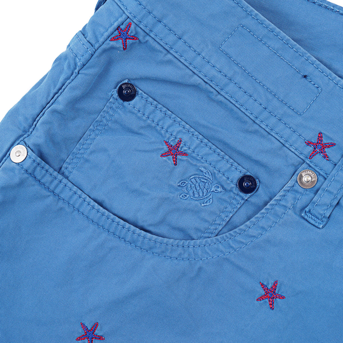 Vilebrequin Embroidered Cotton Bermuda Shorts - Top Shelf Apparel