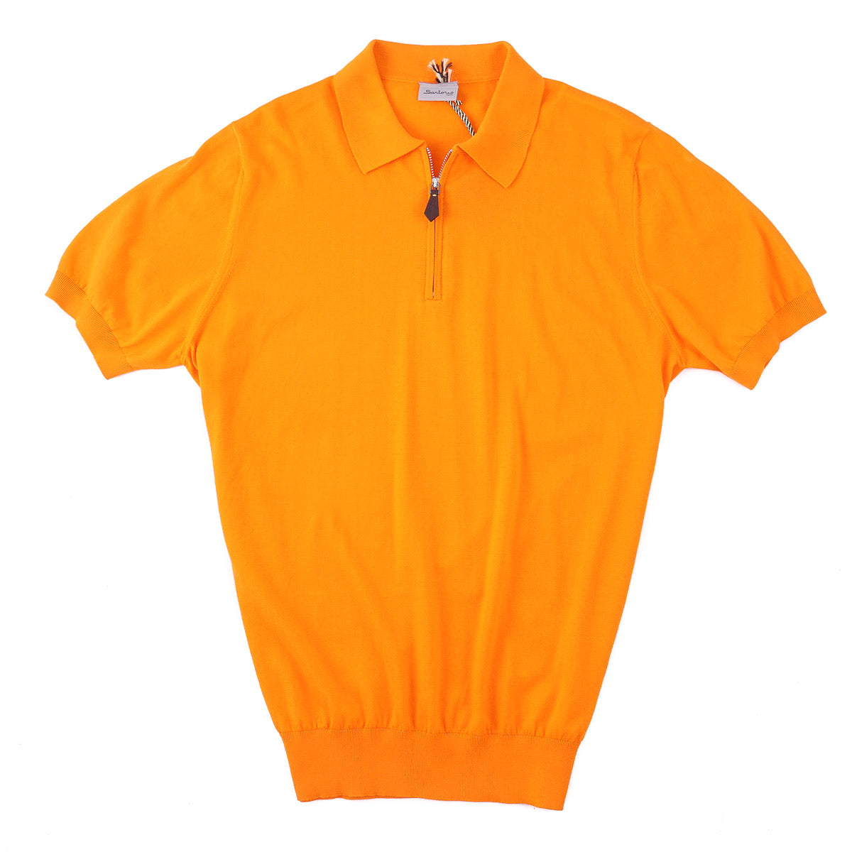 Sartorio Short-Sleeve Zipped Polo Sweater - Top Shelf Apparel