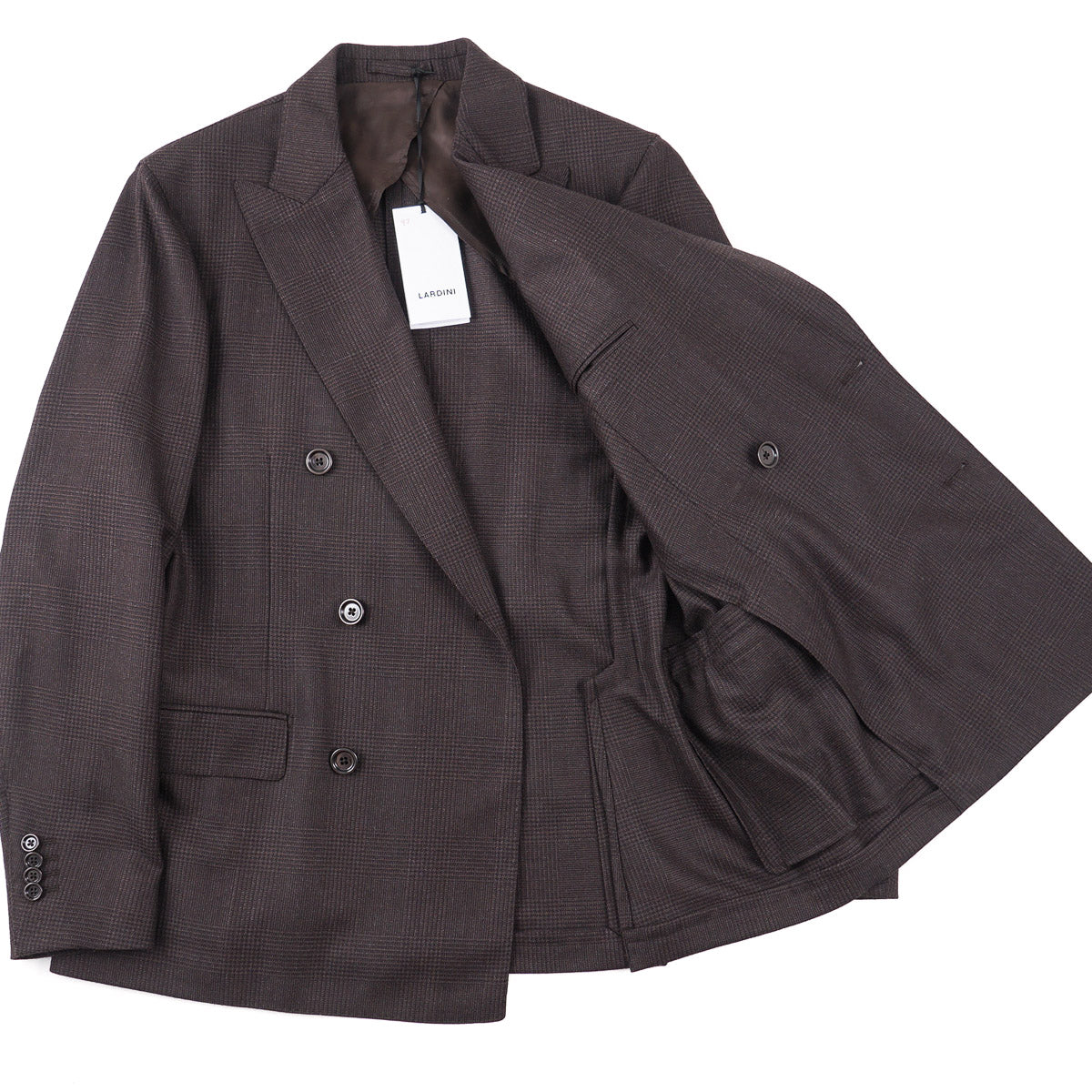 Lardini Suit in Glen Check Wool - Top Shelf Apparel