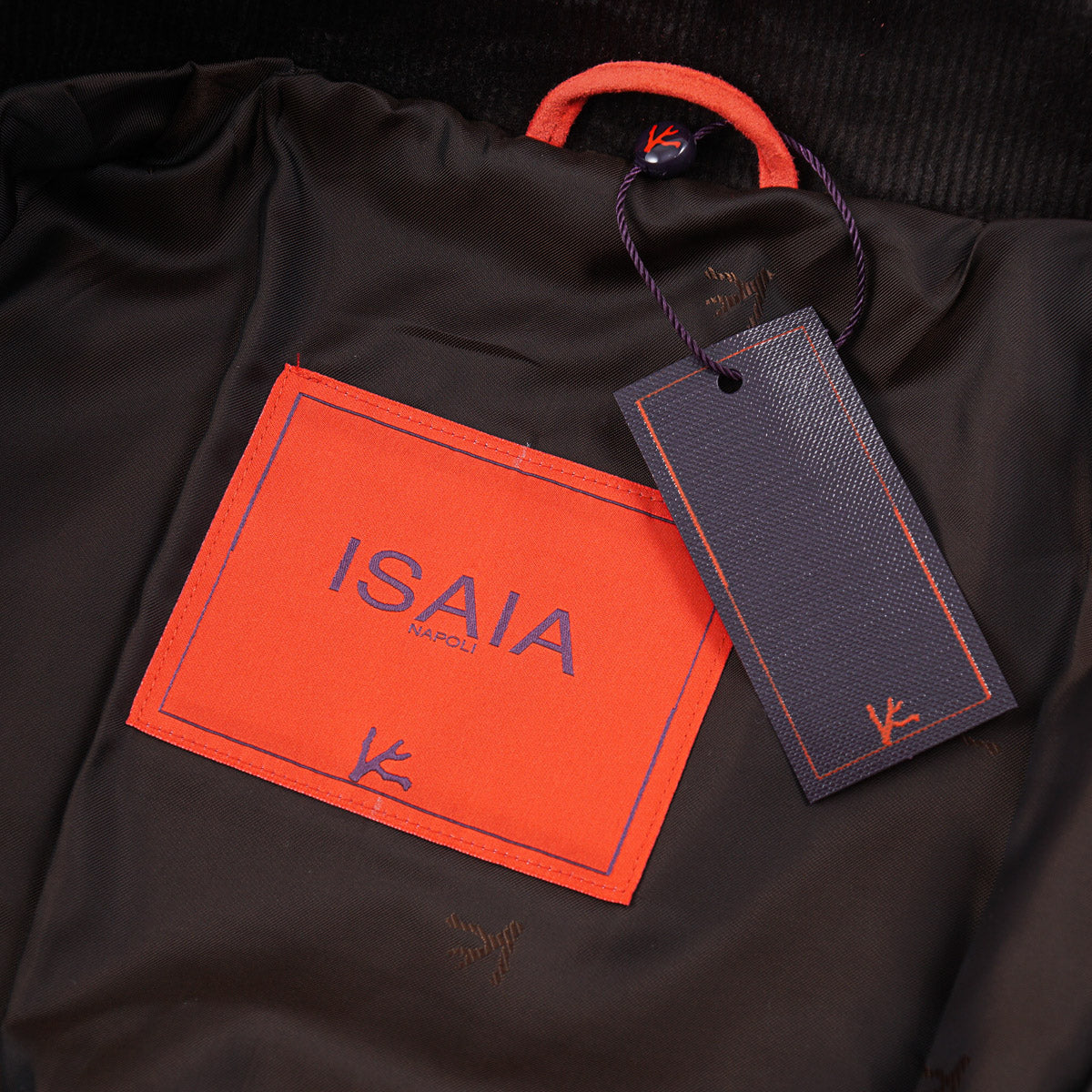 Isaia Snap-Front Cashmere Varsity Jacket
