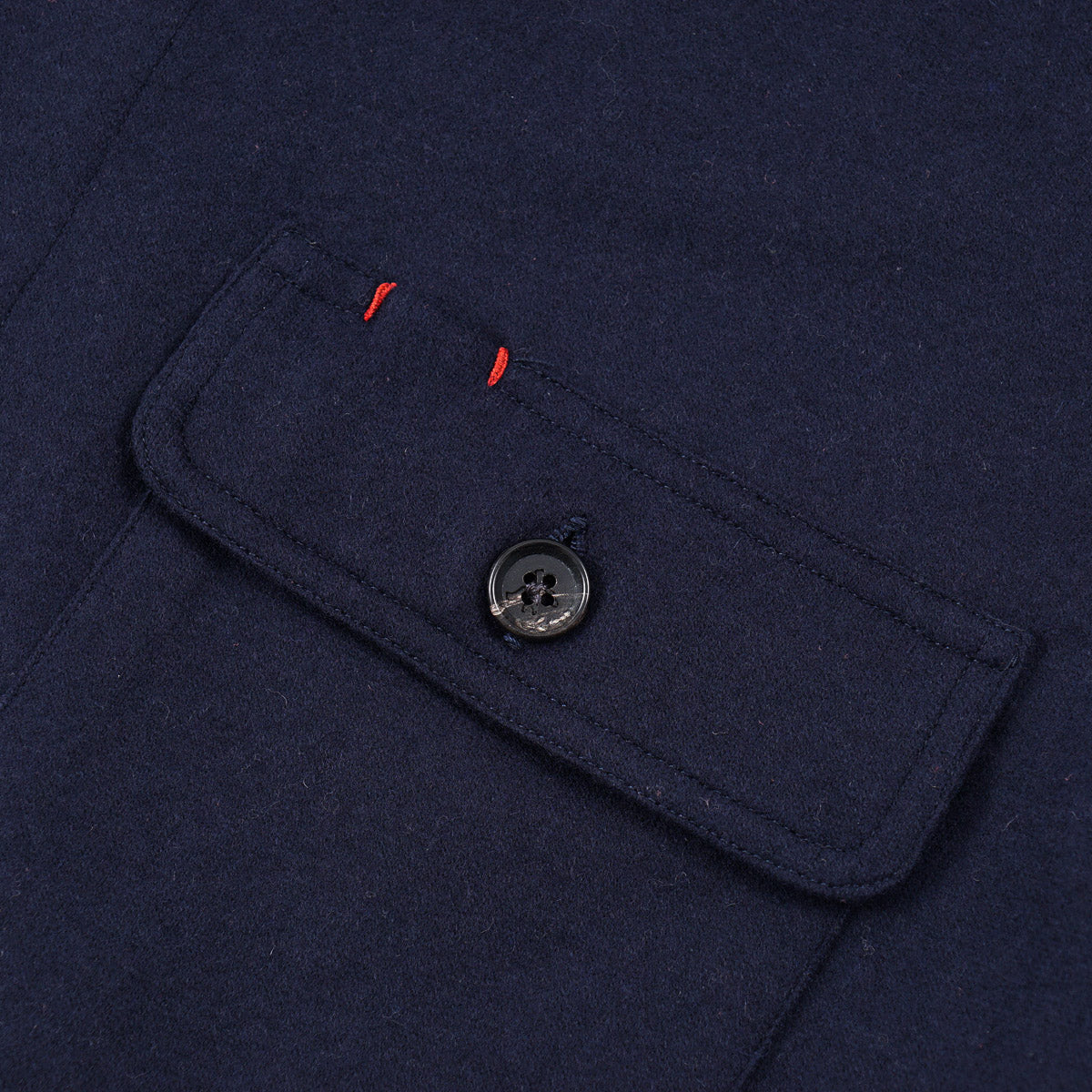 Isaia Flannel Wool-Cashmere Overshirt
