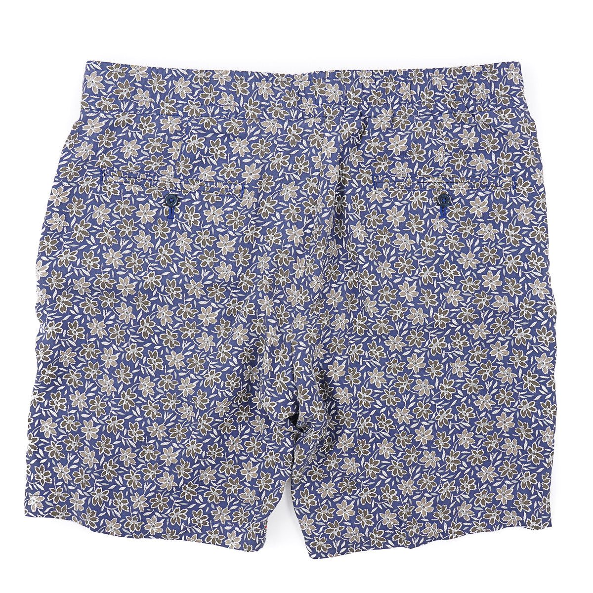 Isaia Printed Silk Drawstring Shorts