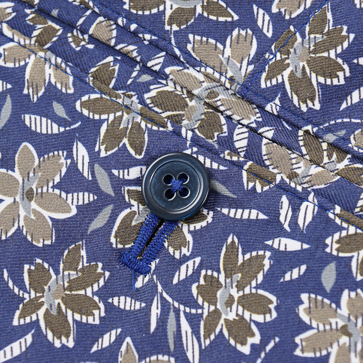 Isaia Printed Silk Drawstring Shorts