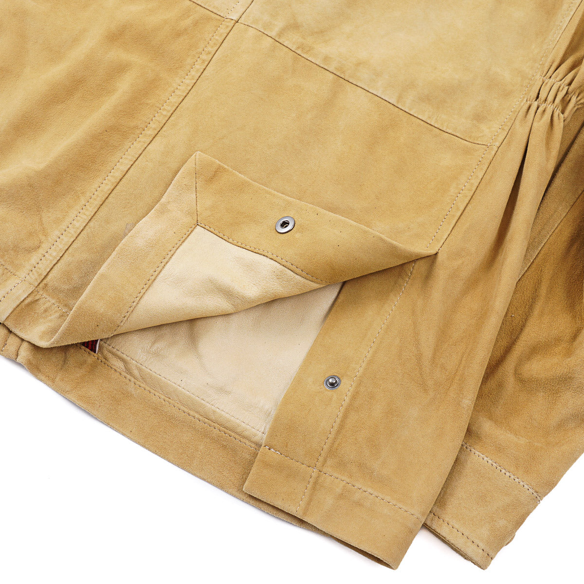 Isaia Unlined Lamb Suede Field Jacket