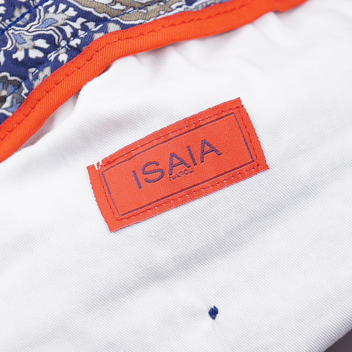 Isaia Printed Silk Drawstring Shorts