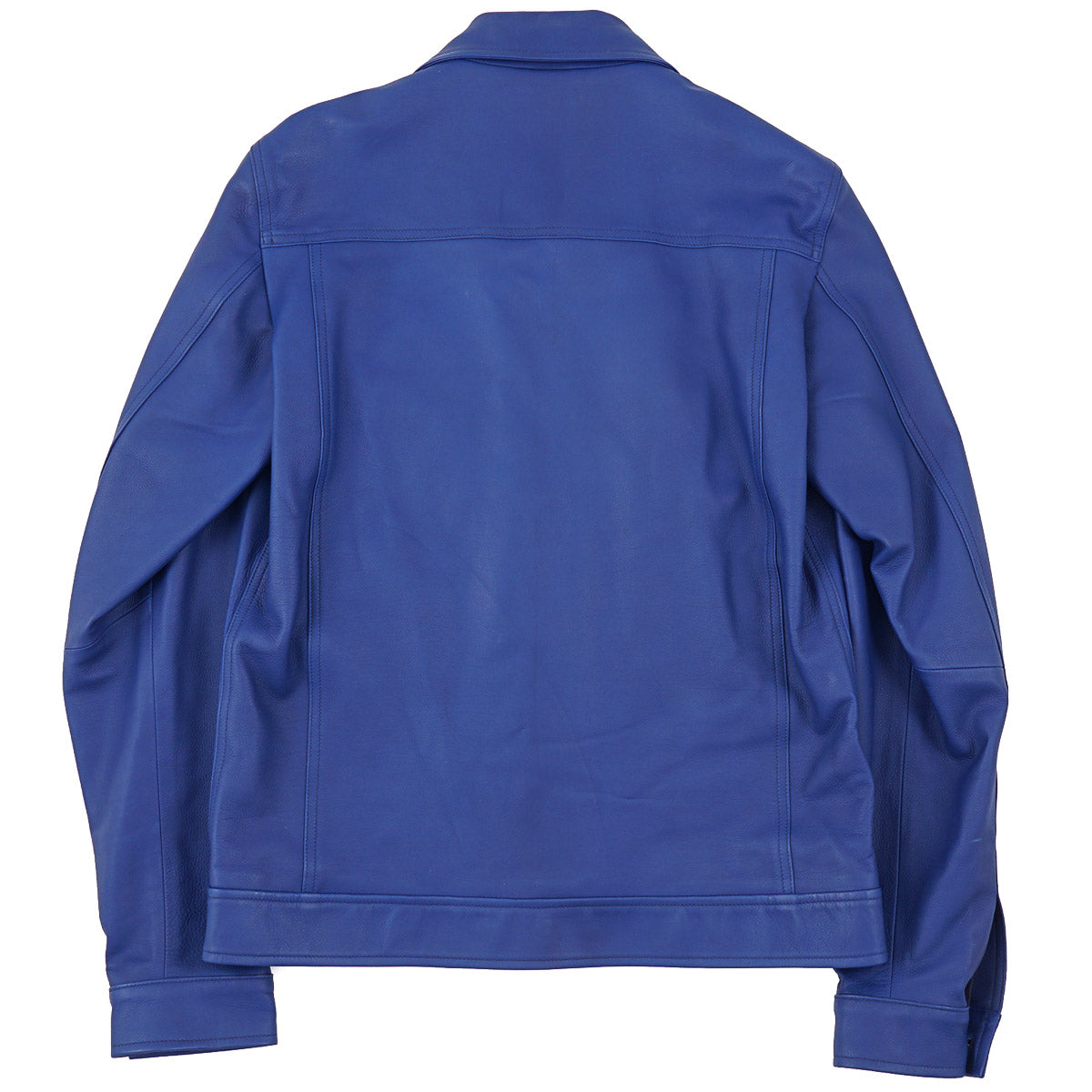 Isaia Satin Calf Leather Jacket