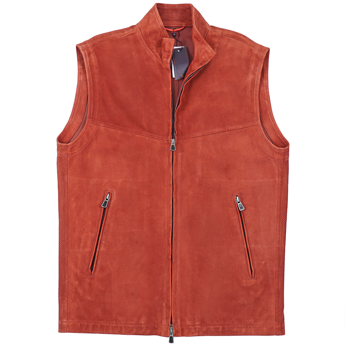 Isaia Soft Nappa Lamb Suede Vest