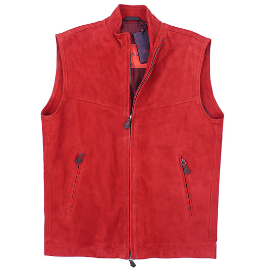 Isaia Soft Nappa Lamb Suede Vest