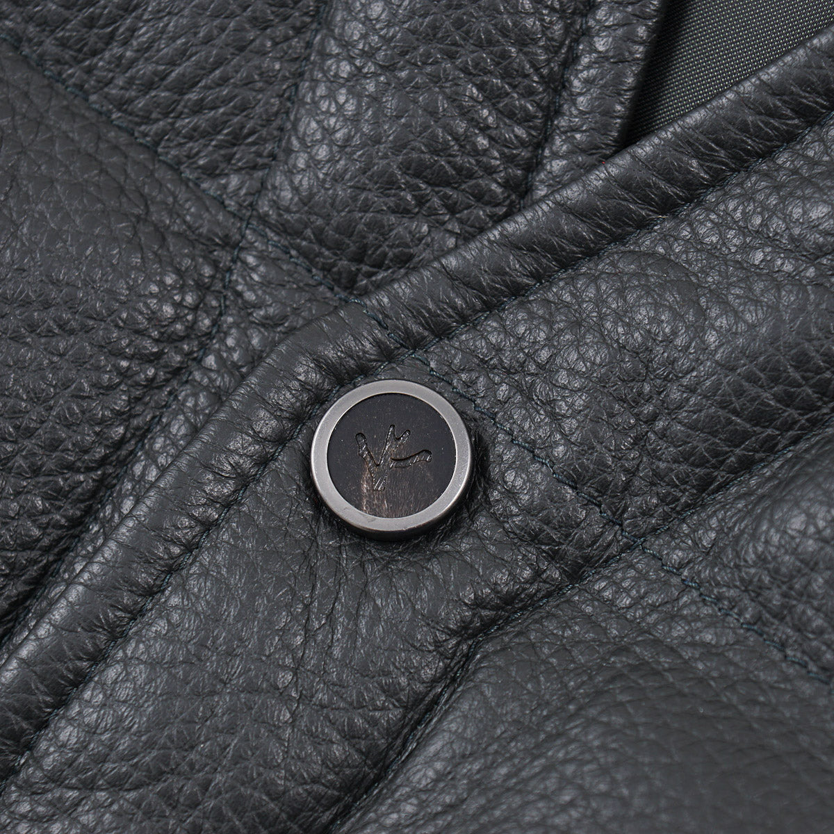 Isaia Deerskin Leather Puffer Vest