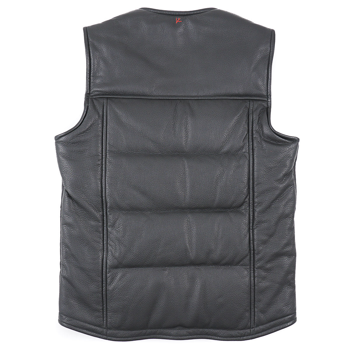 Isaia Deerskin Leather Puffer Vest