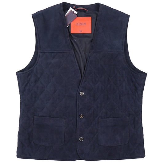 Isaia Soft Nappa Lamb Suede Vest