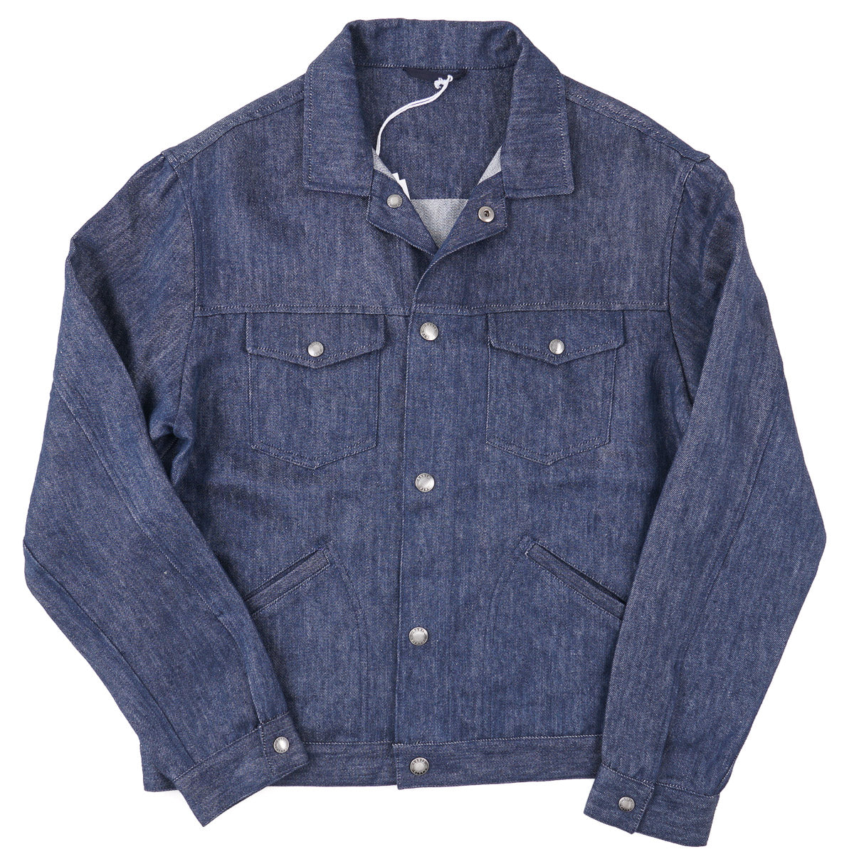 Manto 'Aragona' Linen Trucker Jacket - Top Shelf Apparel