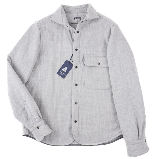 Finamore Flannel Wool Shirt-Jacket - Top Shelf Apparel