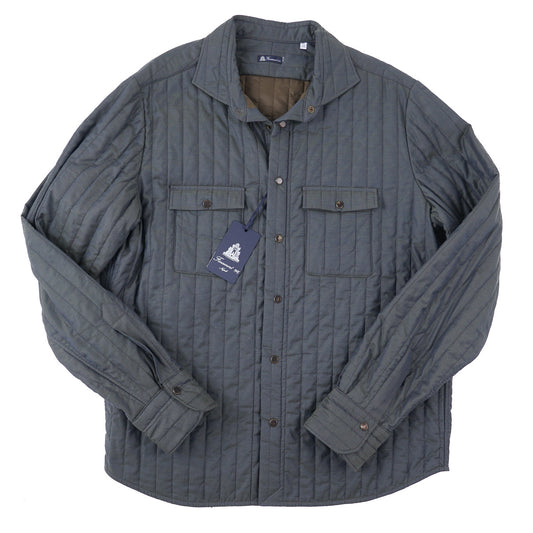 Finamore Quilted Cotton Shirt-Jacket - Top Shelf Apparel