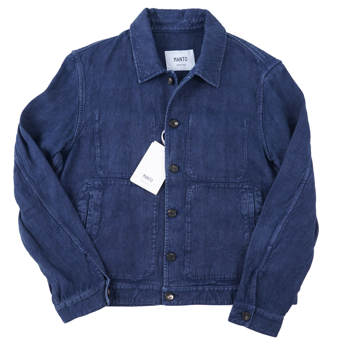 Manto 'Strozzi' Linen Blouson Jacket - Top Shelf Apparel