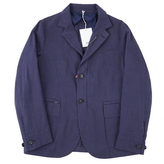 Manto Seersucker Cotton Outerwear Blazer - Top Shelf Apparel