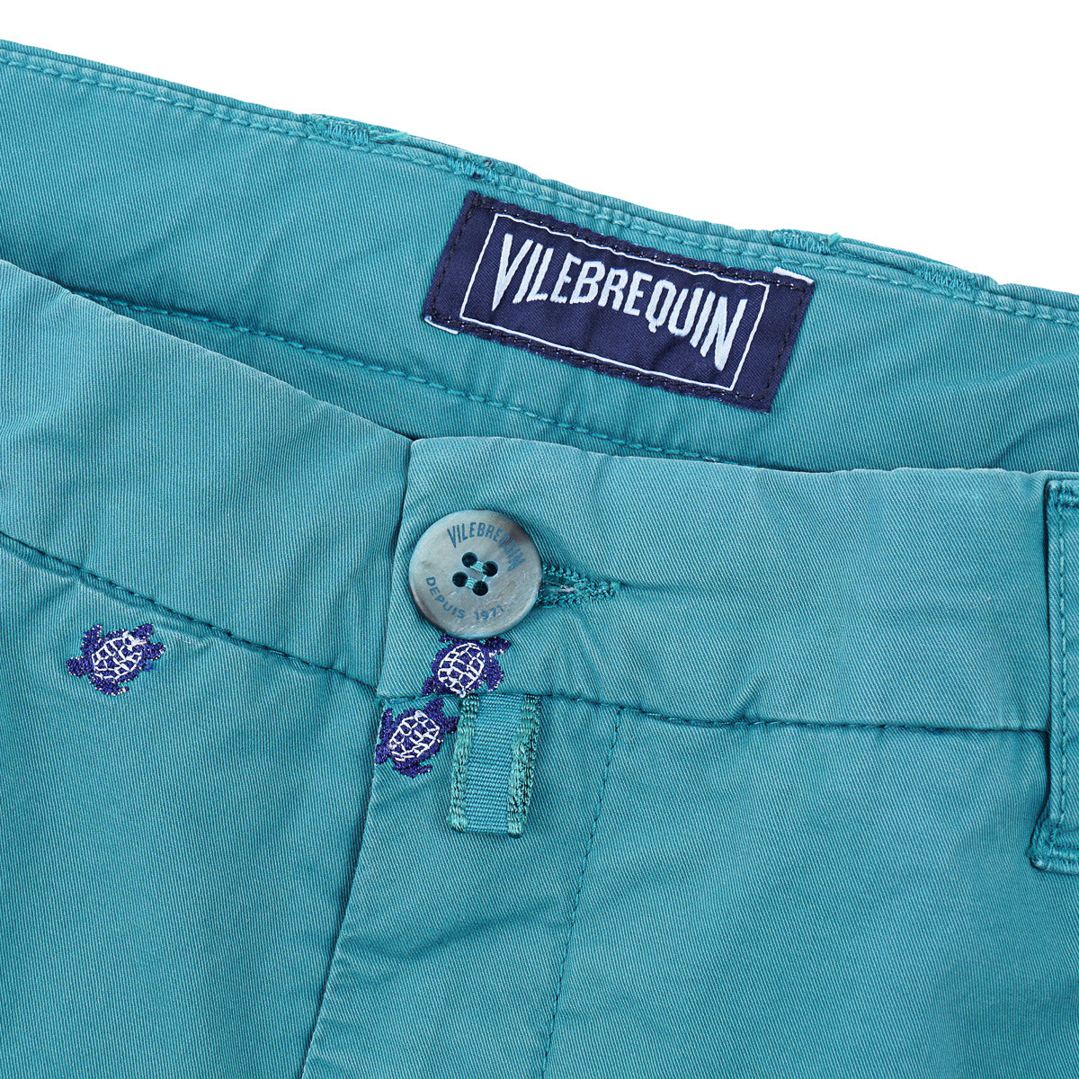 Vilebrequin Embroidered Cotton Chino Pants