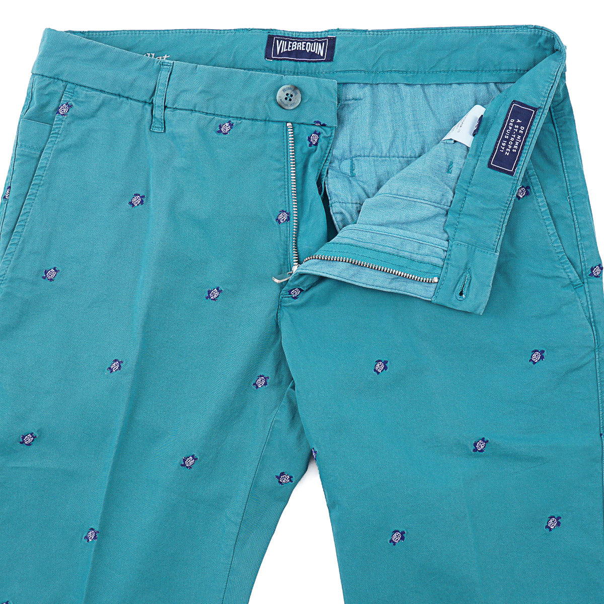 Vilebrequin Embroidered Cotton Chino Pants