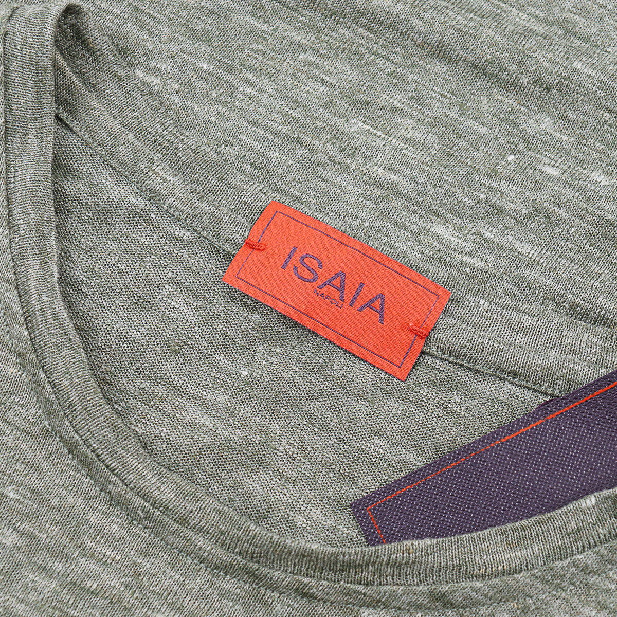 Isaia Knit Jersey Linen T-Shirt