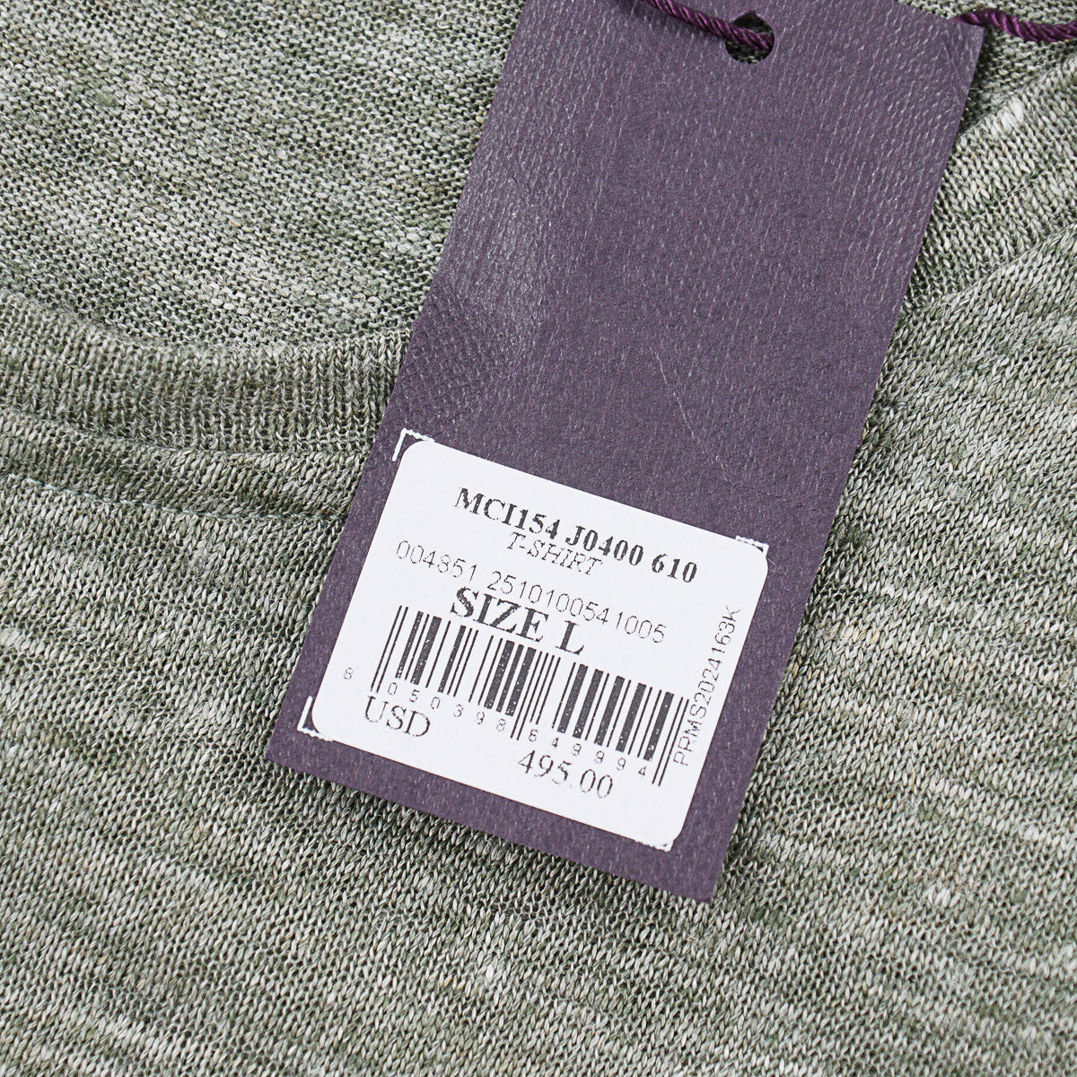 Isaia Knit Jersey Linen T-Shirt