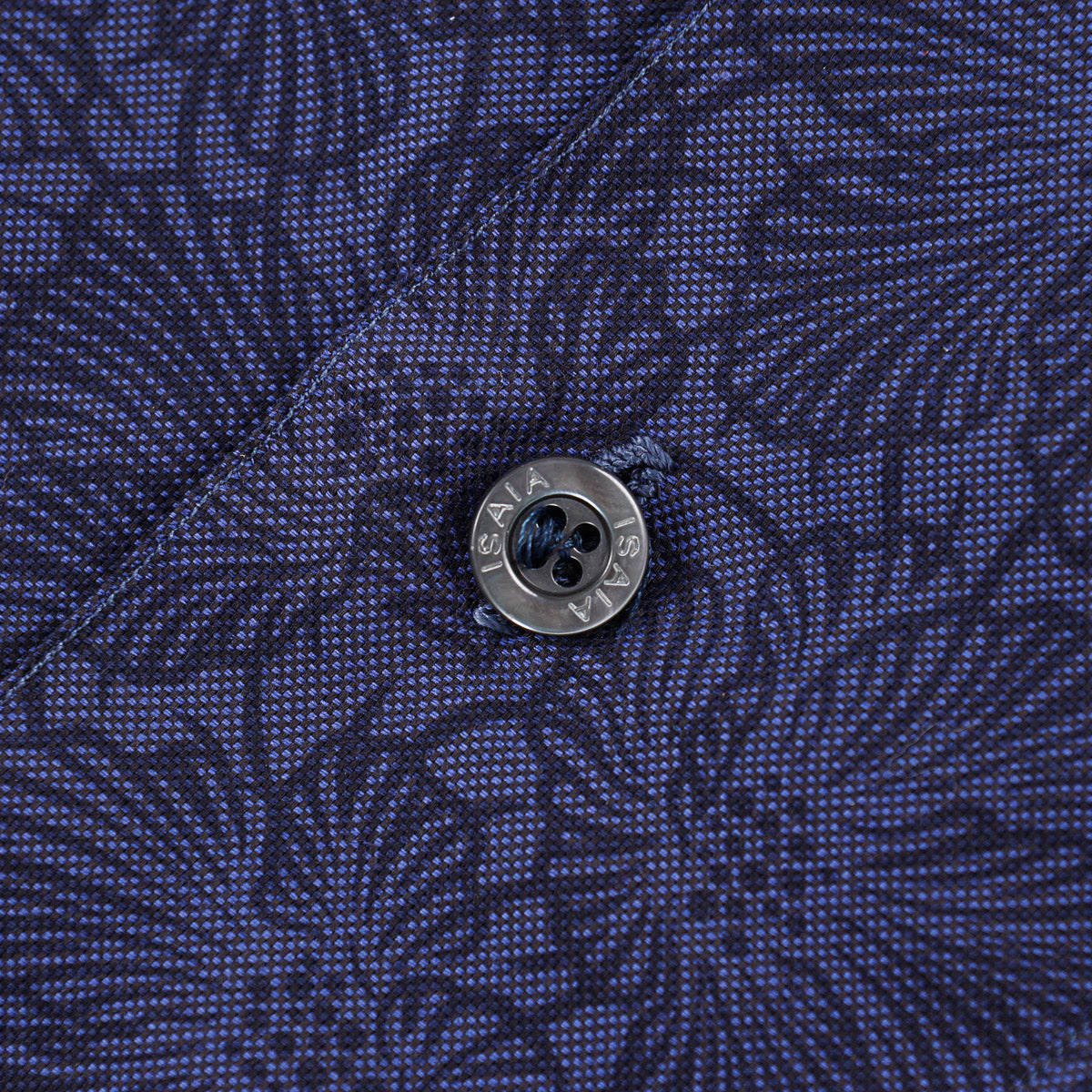 Isaia Printed Shirt with Camp Collar