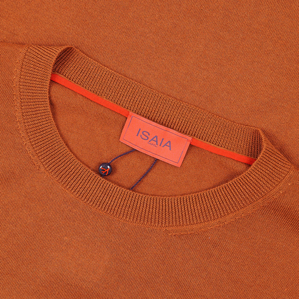 Isaia Short-Sleeve Wool-Silk-Cashmere Sweater
