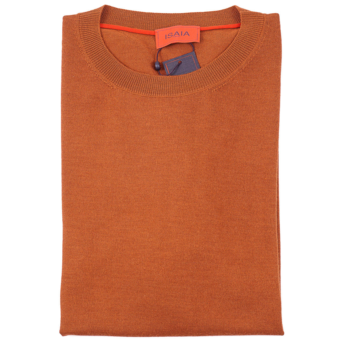 Isaia Short-Sleeve Wool-Silk-Cashmere Sweater