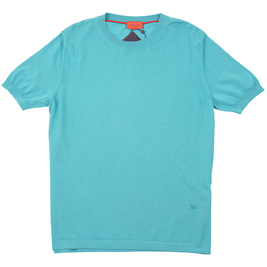 Isaia Short-Sleeve Knit Cotton Sweater - Top Shelf Apparel